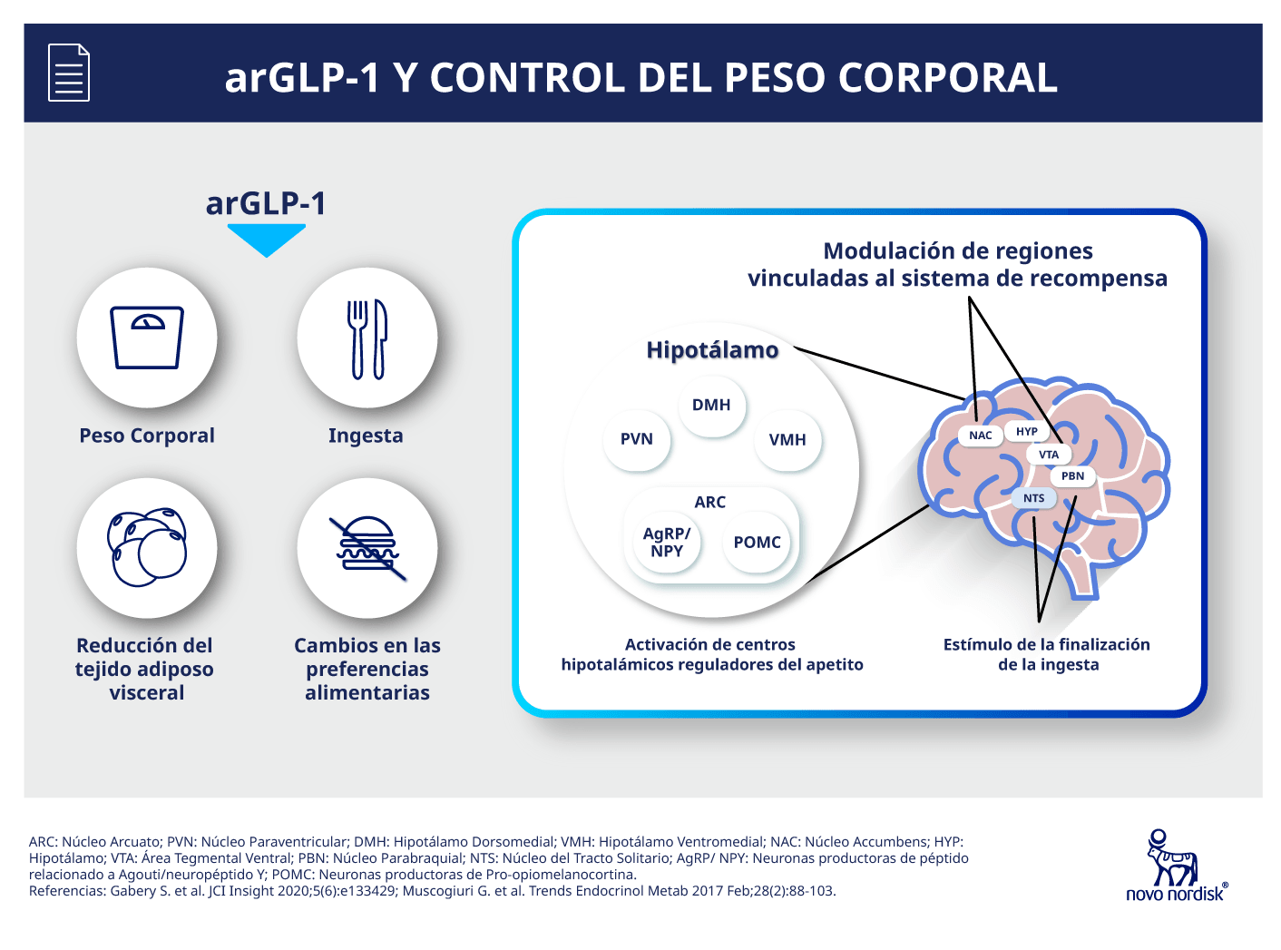 arGLP-1 y control del peso corporal